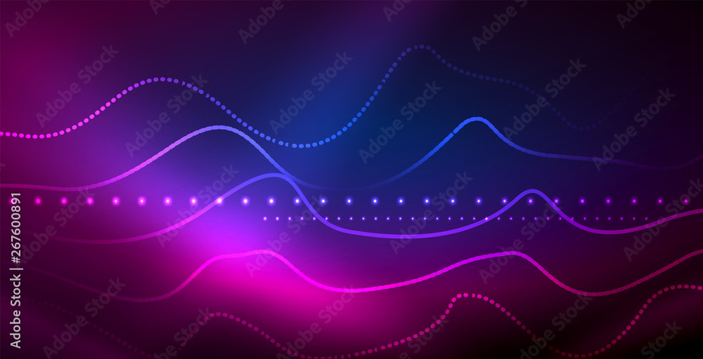 Neon lines shiny glowing background Neon lines shiny glowing background