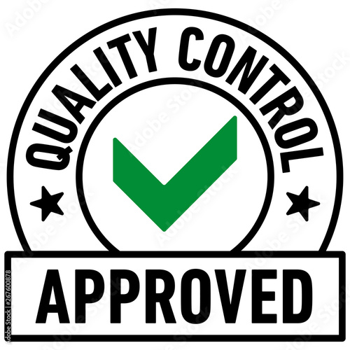 Quality Control Approved icon - Vector 