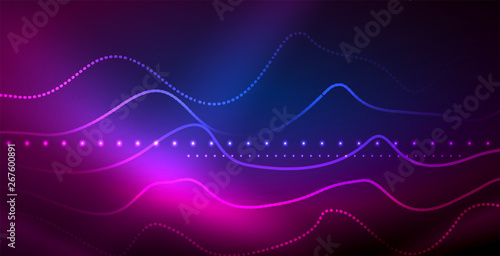 Neon lines shiny glowing background