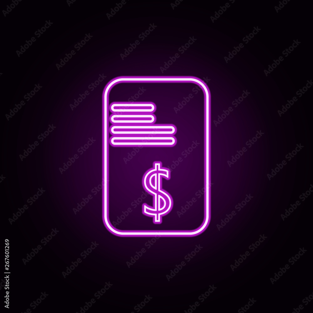 loan agreement neon icon. Elements of bank set. Simple icon for websites, web design, mobile app, info graphics loan agreement neon icon. Elements of bank set. Simple icon for websites, web design, mobile app, info graphics