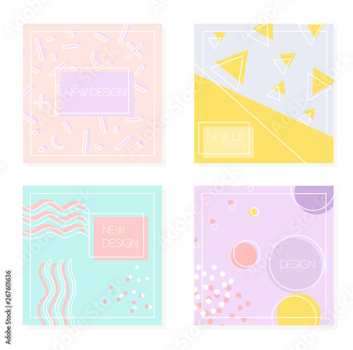 Cute design website template.