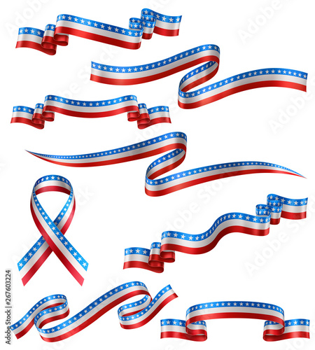Set of American Ribbons