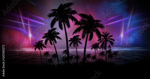 Space futuristic landscape....