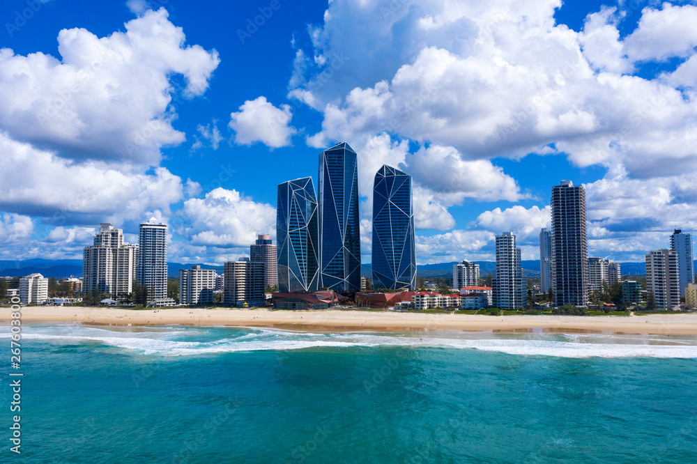 Sunny view of Broadbeach on the Gold Coast Sunny view of Broadbeach on the Gold Coast