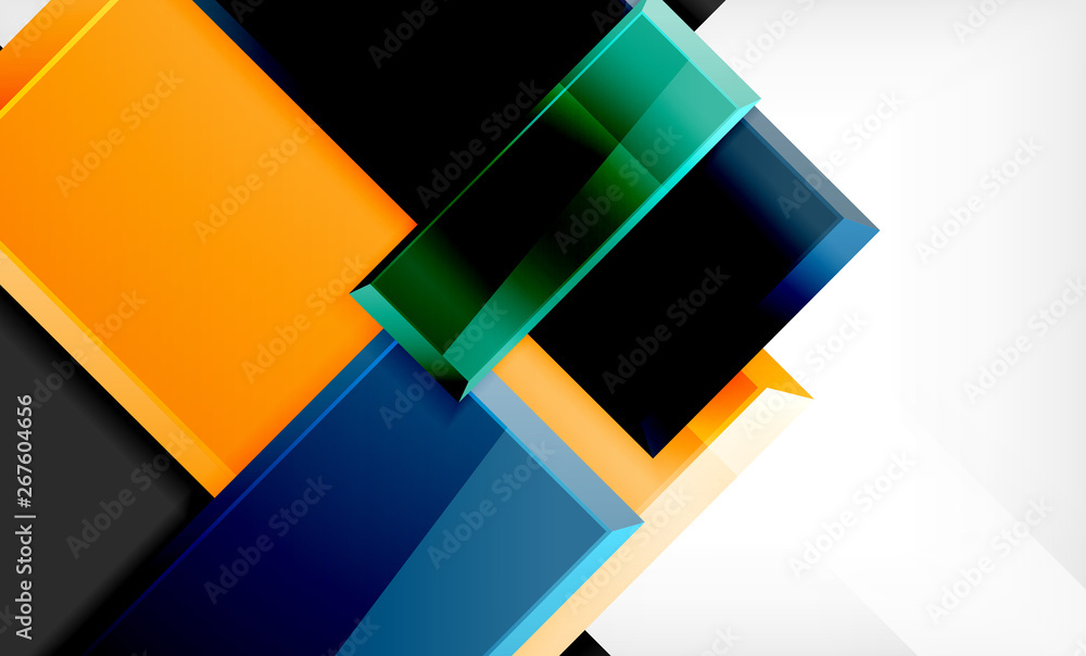 Colorful square and rectangle blocks background Colorful square and rectangle blocks background