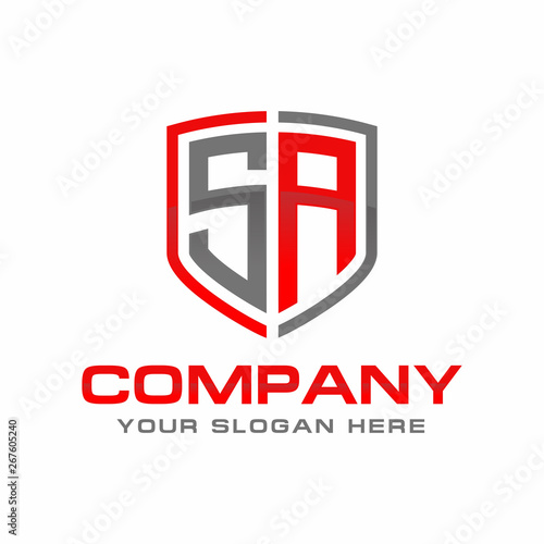 Free Download SA initial Logo Design - GFXLoad