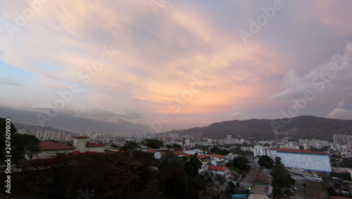 panorama of the caracas city