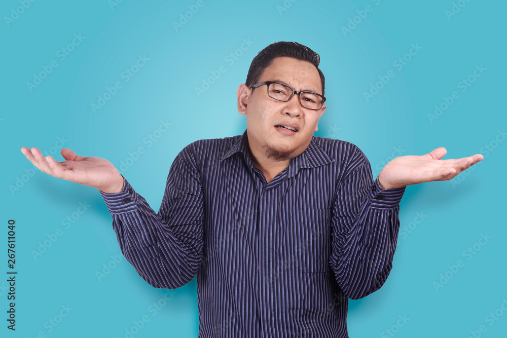 Young Businessman Indifferent Gesture Young Businessman Indifferent Gesture