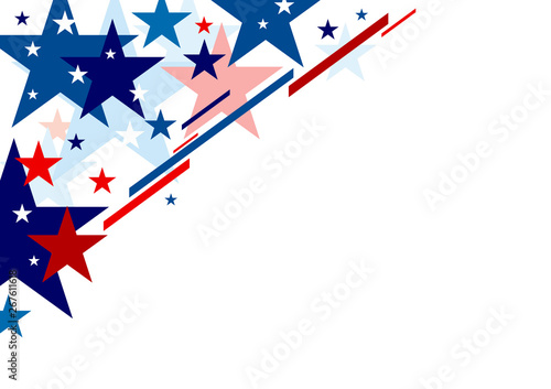 Abstract USA background design independence day banner vector illustration