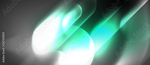 Neon glowing techno lines, hi-tech futuristic abstract background template