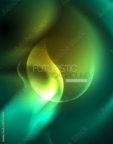 Foto Neon lights vector abstract background