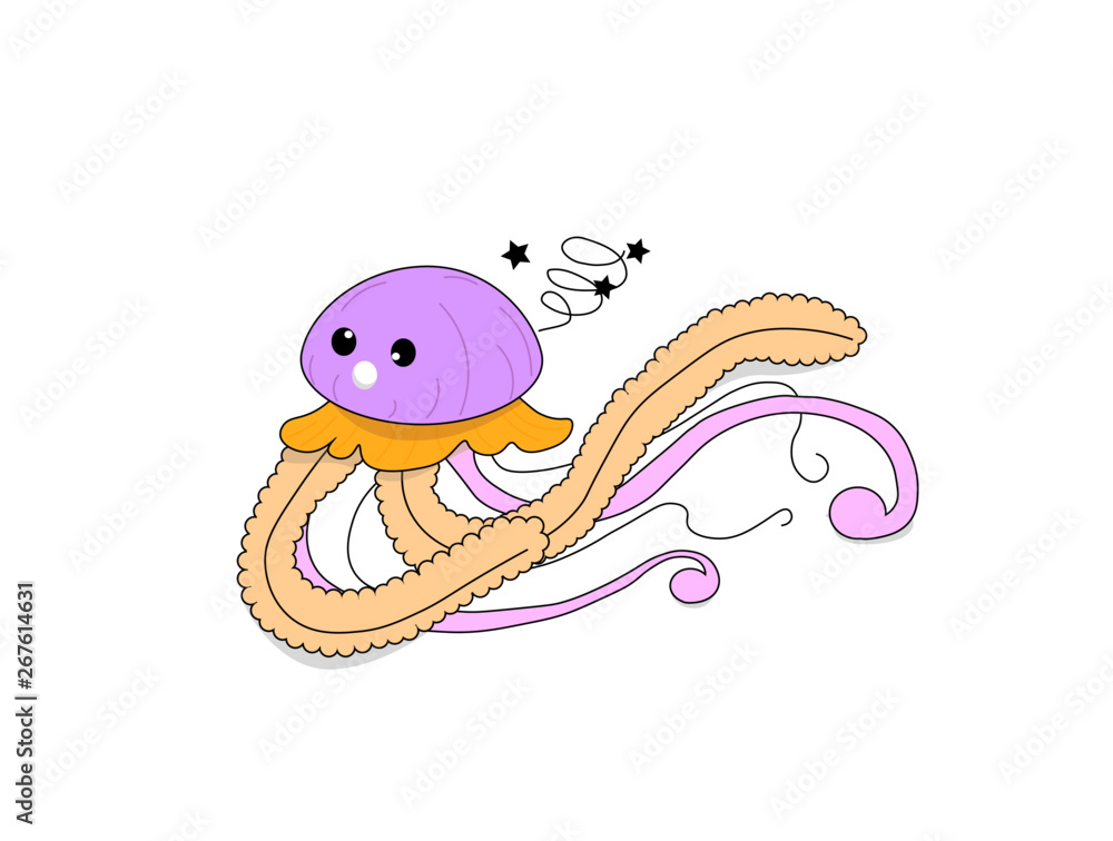 illustrated jellyfish illustrated jellyfish