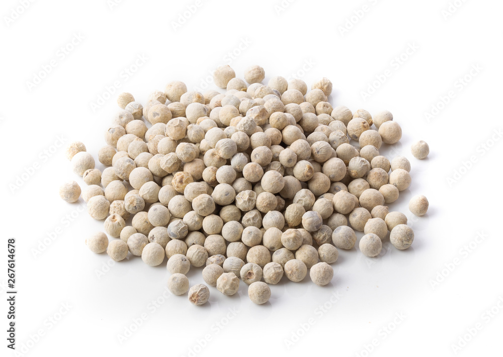 white peppercorn on white background. full depth of field white peppercorn on white background. full depth of field