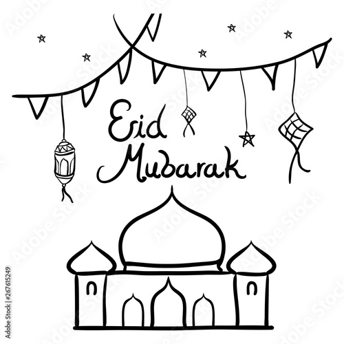 Eid Fitri Doodle design