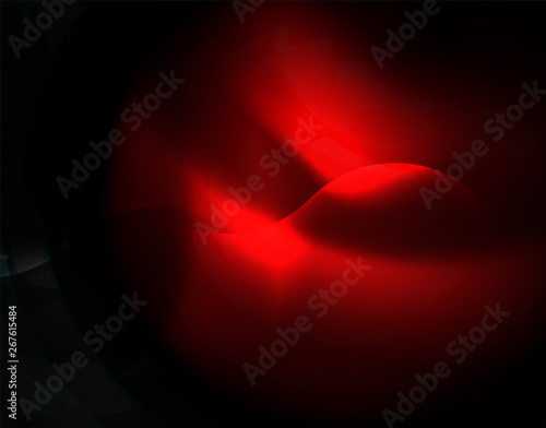 Shiny neon geometric waves template