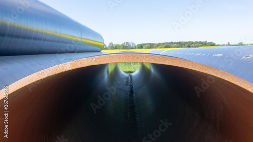 Baustelle und Gaspipelines vom Nordstream 2 Projekt, Norddeutschland photo