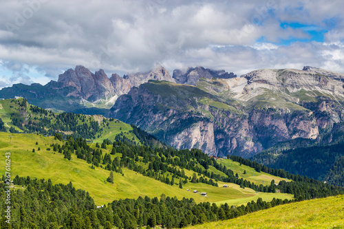 Dolomites   View from Sella pass