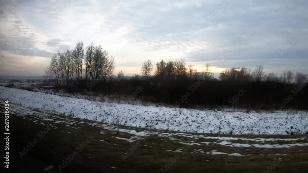 820-02 Bus Ride Trough Country At Sunset 820-02 Bus Ride Trough Country At Sunset