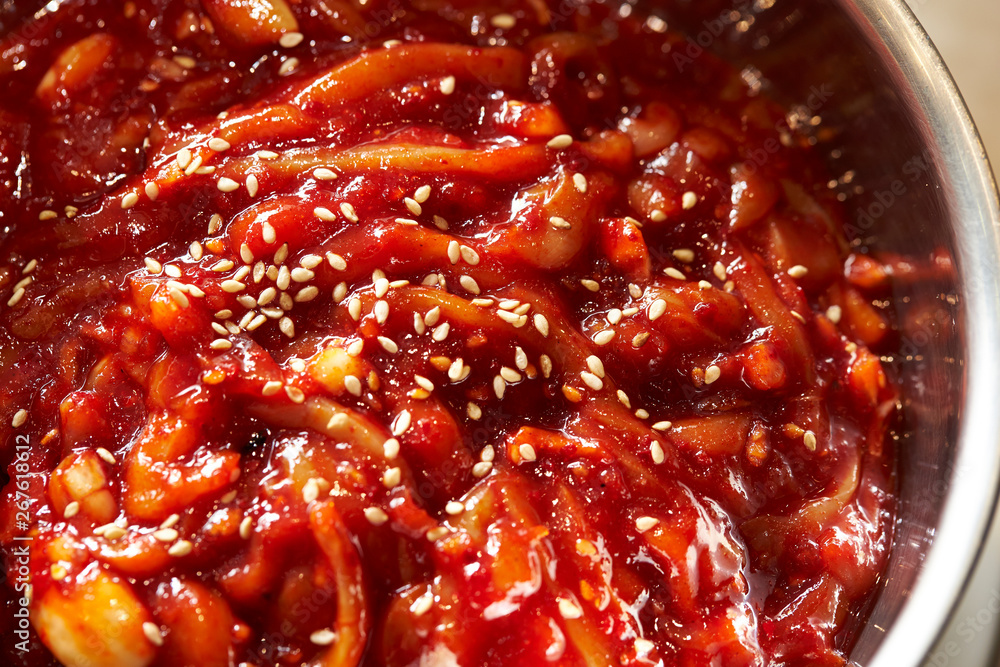 Korean spicy salted fermented seafood Korean spicy salted fermented seafood
