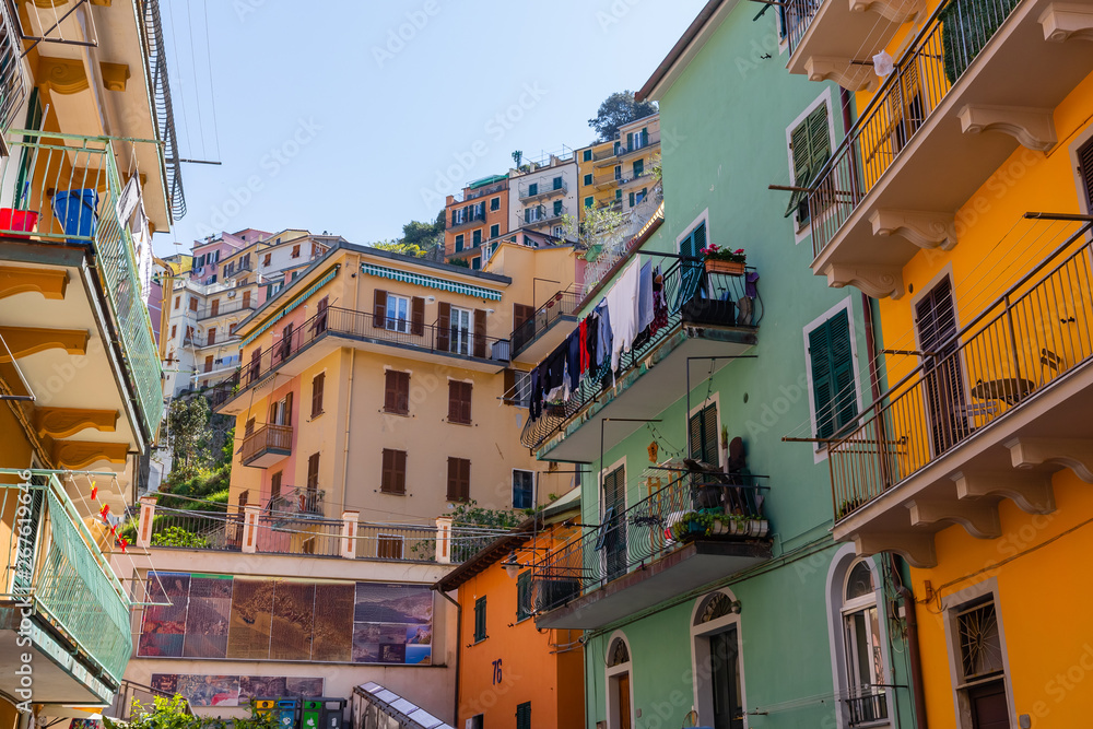 villages of the Cinque Terre, on the Ligurian coast, in Italy