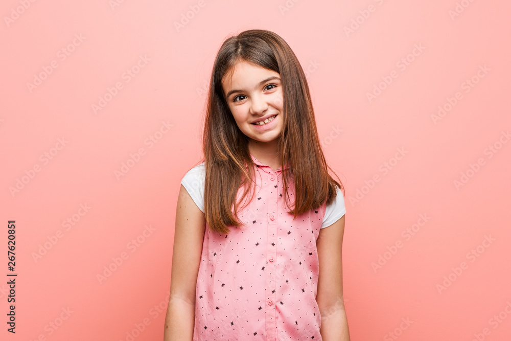 Cute little girl happy, smiling and cheerful. Cute little girl happy, smiling and cheerful.