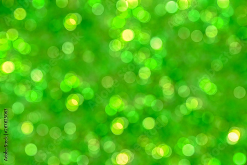 Green blur bokeh background, wallpaper.