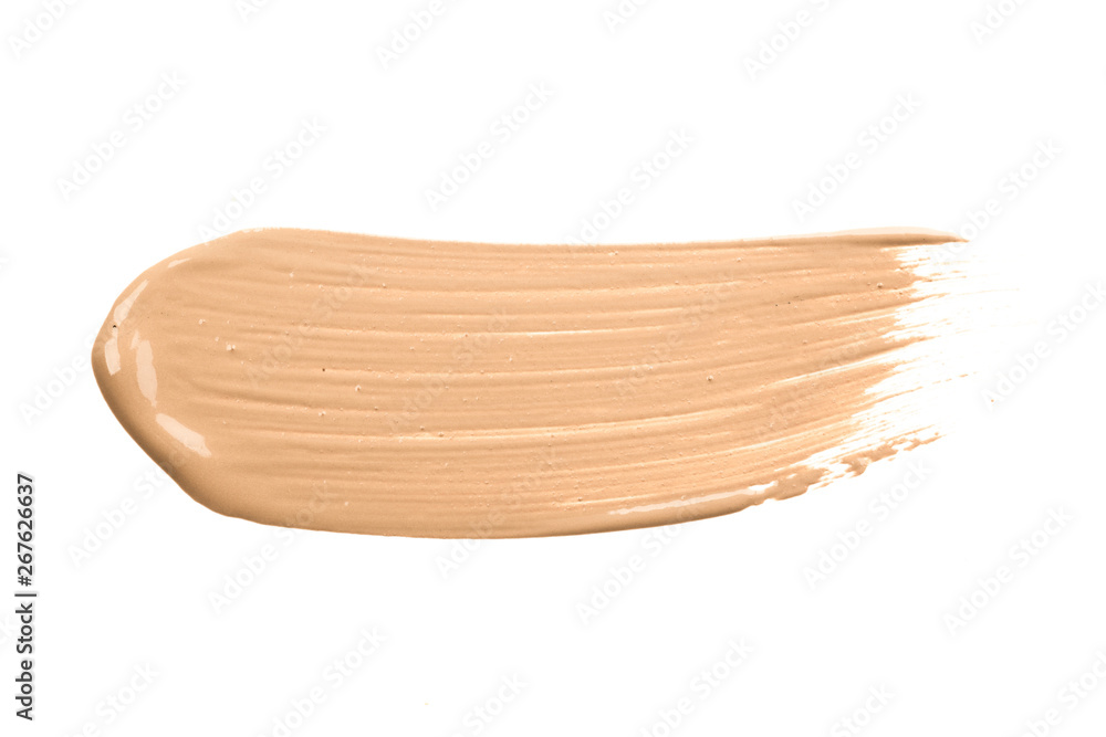 Liquid Foundation Smudge On White Background. Liquid Foundation Smudge On White Background.