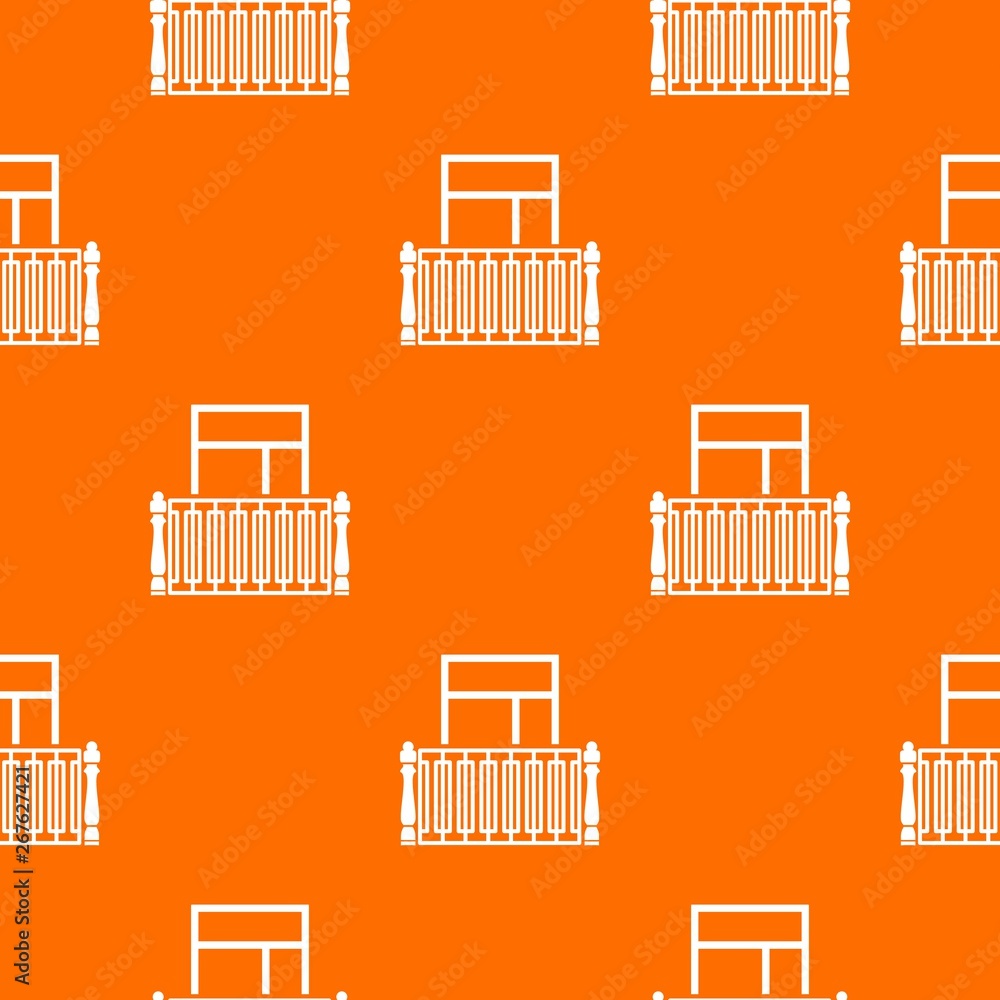 Square balcony pattern vector orange for any web design best Square balcony pattern vector orange for any web design best