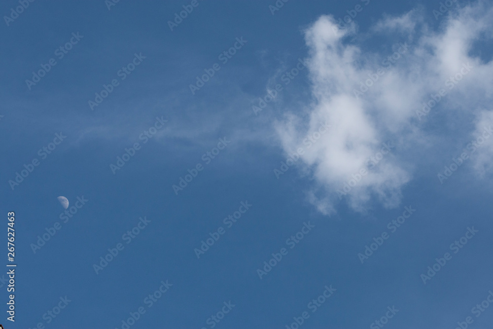 blue sky with clouds