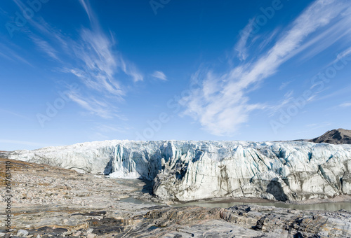 View of Russell Glacier against sky photo