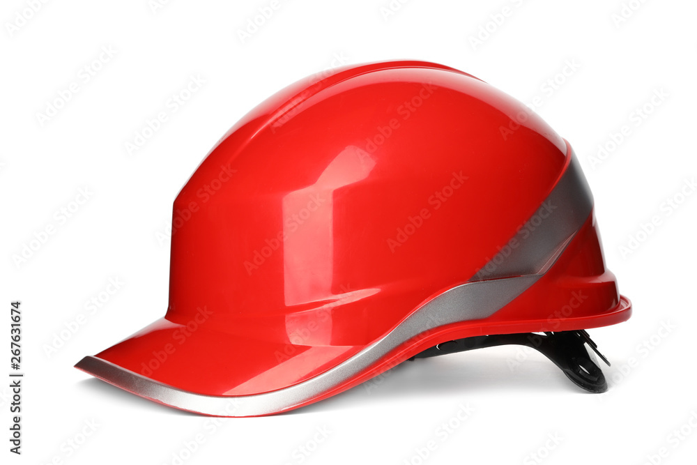 Fototapeta premium Safety hardhat isolated on white. Construction tool
