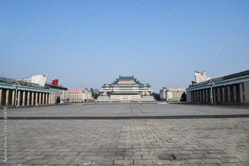 Pyongyang, North-Korea. Kim Il Sung square