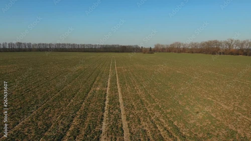 Agronomy. Agricultural field with black soil. Spring field, rural country landscape- cultivation of crops. Natural resources of the Earth. Aerial drone survey Agronomy. Agricultural field with black soil. Spring field, rural country landscape- cultivation of crops. Natural resources of the Earth. Aerial drone survey