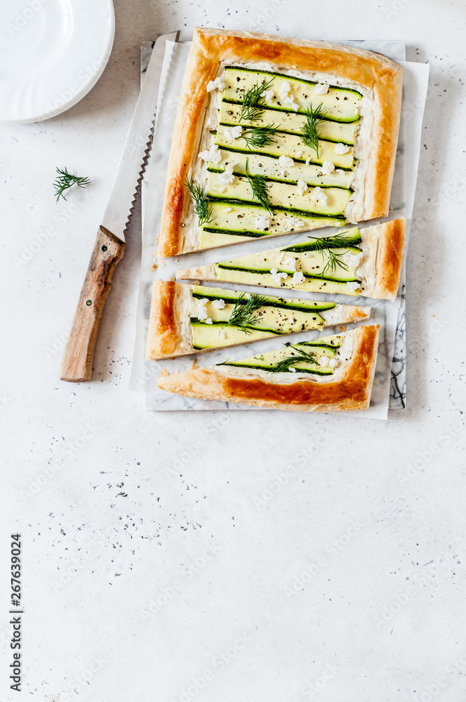 Puff Pastry Zucchini Tart Puff Pastry Zucchini Tart