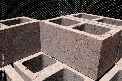 concrete blocks photo