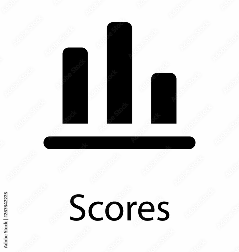 Solid icon of scores Solid icon of scores
