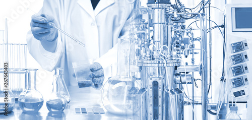 Microbiological bioreactor. Cultivation of microorganisms. Bio-fermentation. Bioengineering. Vaccine production. Creation of medicines. Pharmacology. Laboratory equipment.
