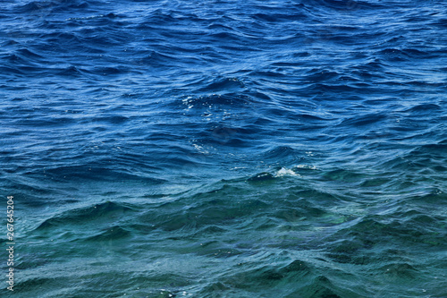 Surface of wavy ocean background