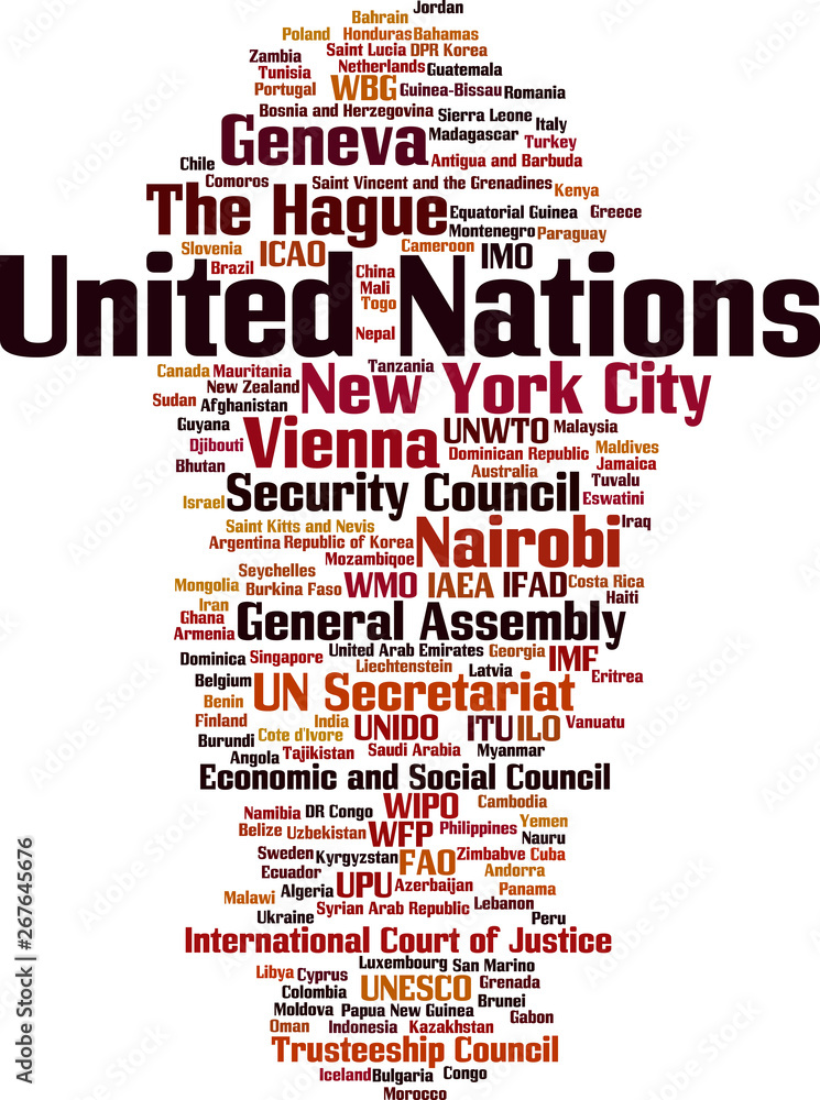 United Nations word cloud