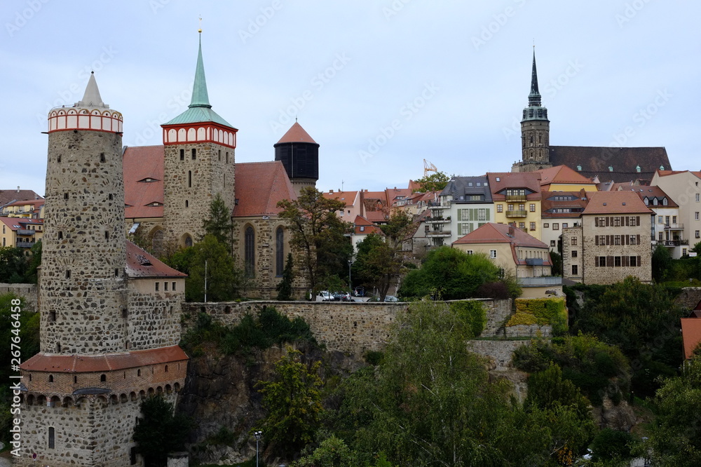 Blick auf die Altstadt von Bautzen in Sachsen