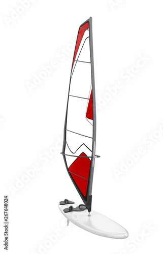 Windsurf Board Sail Isolated