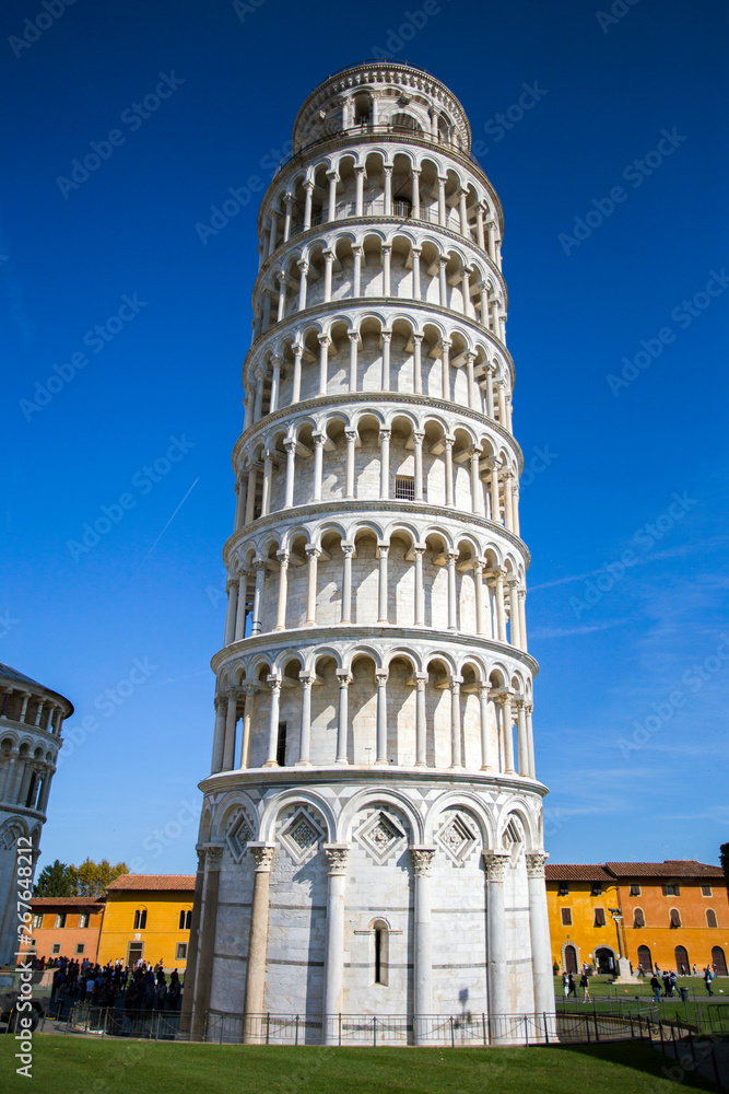 Pisa leaning tower in Pisa, Italy. 