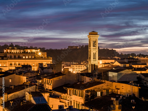 Italy, Tuscany, Florence, Chiesa di San Salvatore di Ognissanti in the evening photo
