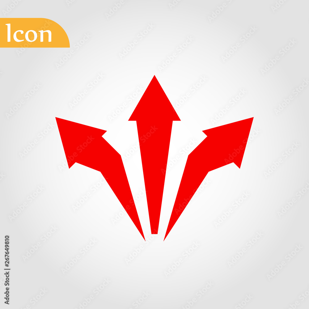 Filled three arrows super icon. Three arrows vector illustration for graphic design. Three arrows symbol. Filled three arrows super icon. Three arrows vector illustration for graphic design. Three arrows symbol.