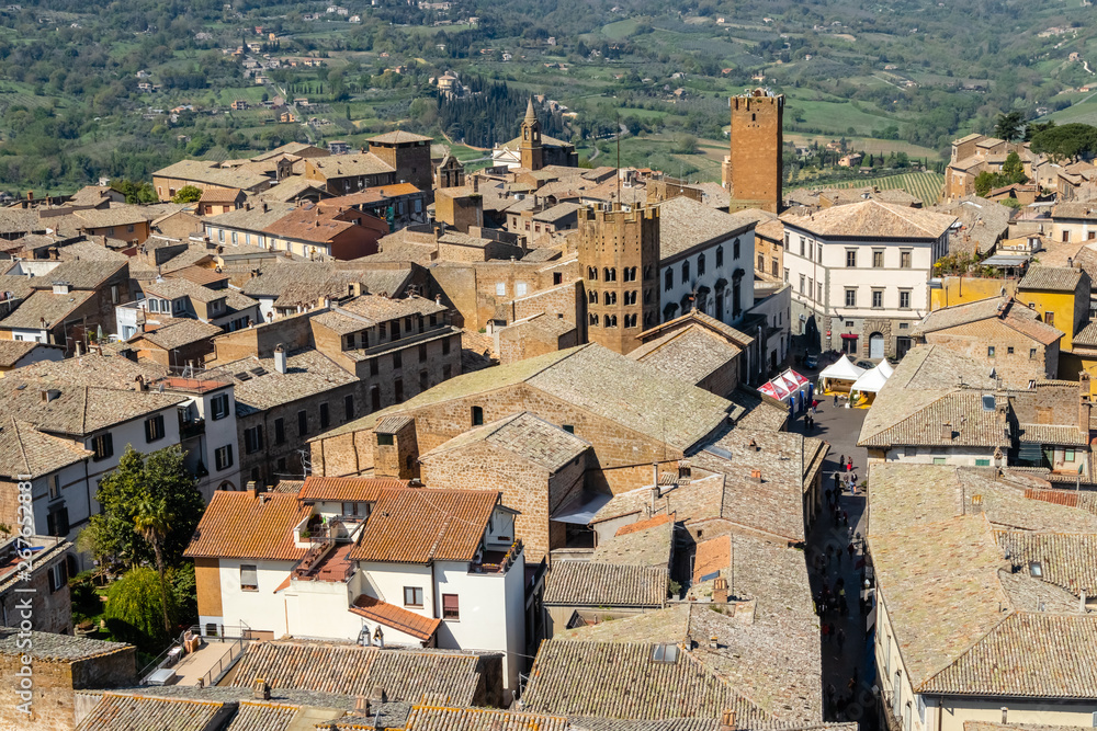the hilltop village of Orvieto, Umbria