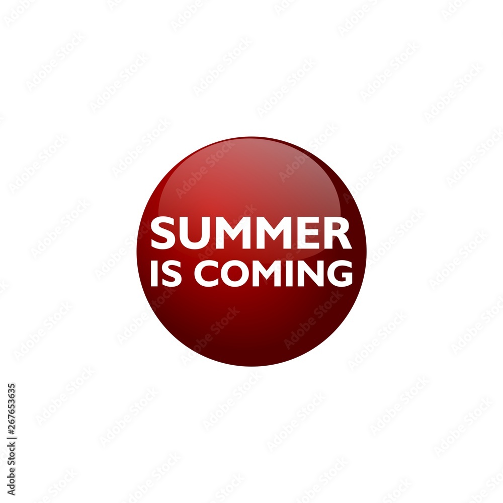 Summer is coming sign icon logo Summer is coming sign icon logo