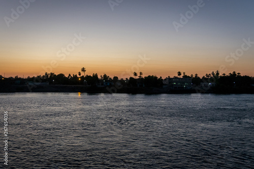 Sunset on the Nile. Egypt. Africa