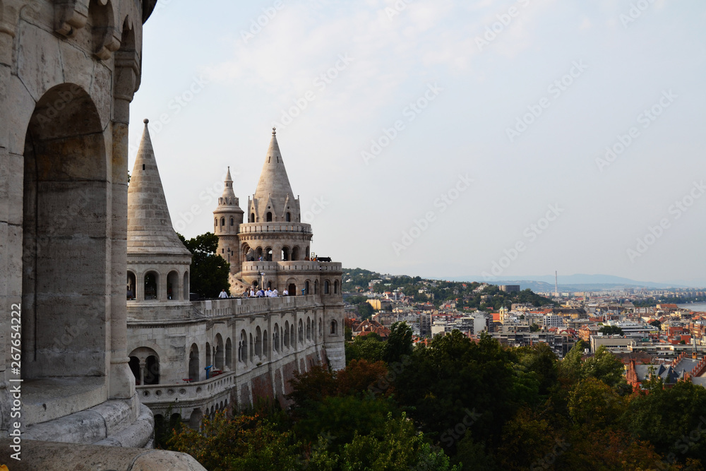 Bastión de los pescadores, Budapest, Hungría. Bastión de los pescadores, Budapest, Hungría.