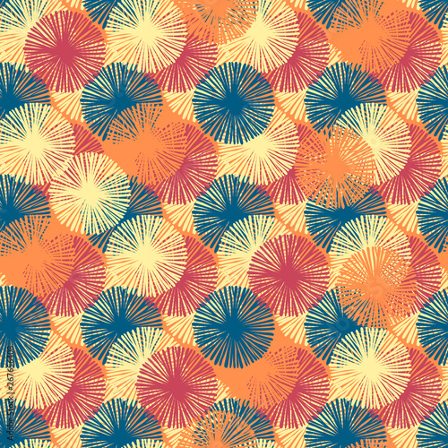 Abstract Ikat and boho style handcraft fabric pattern. Traditional Ethnic design for clothing and textile background, carpet or wallpaper