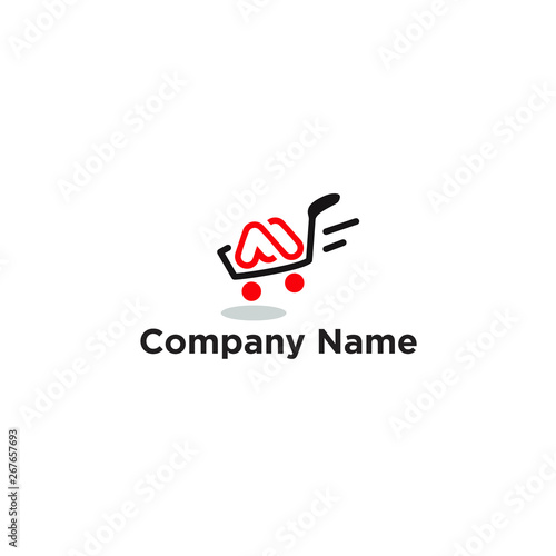 Letter A and M Initial Shopping Logo Design Inspiration